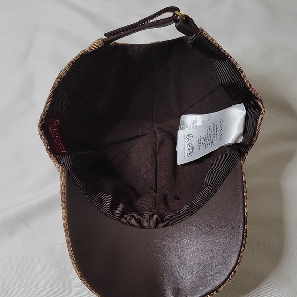 Gucci Brown GG Cap With Rhinestones - Picture 4 of 5